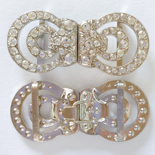 2071 Silberne Gürtelschnalle 50x22mm