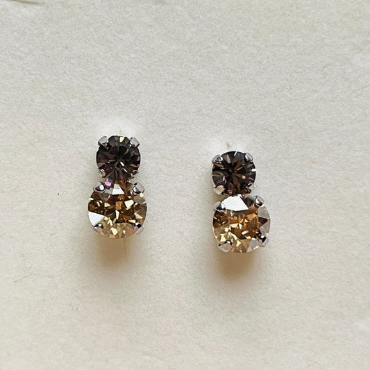 3954 Vintage Earring mit Swarovski Crystals 14mm