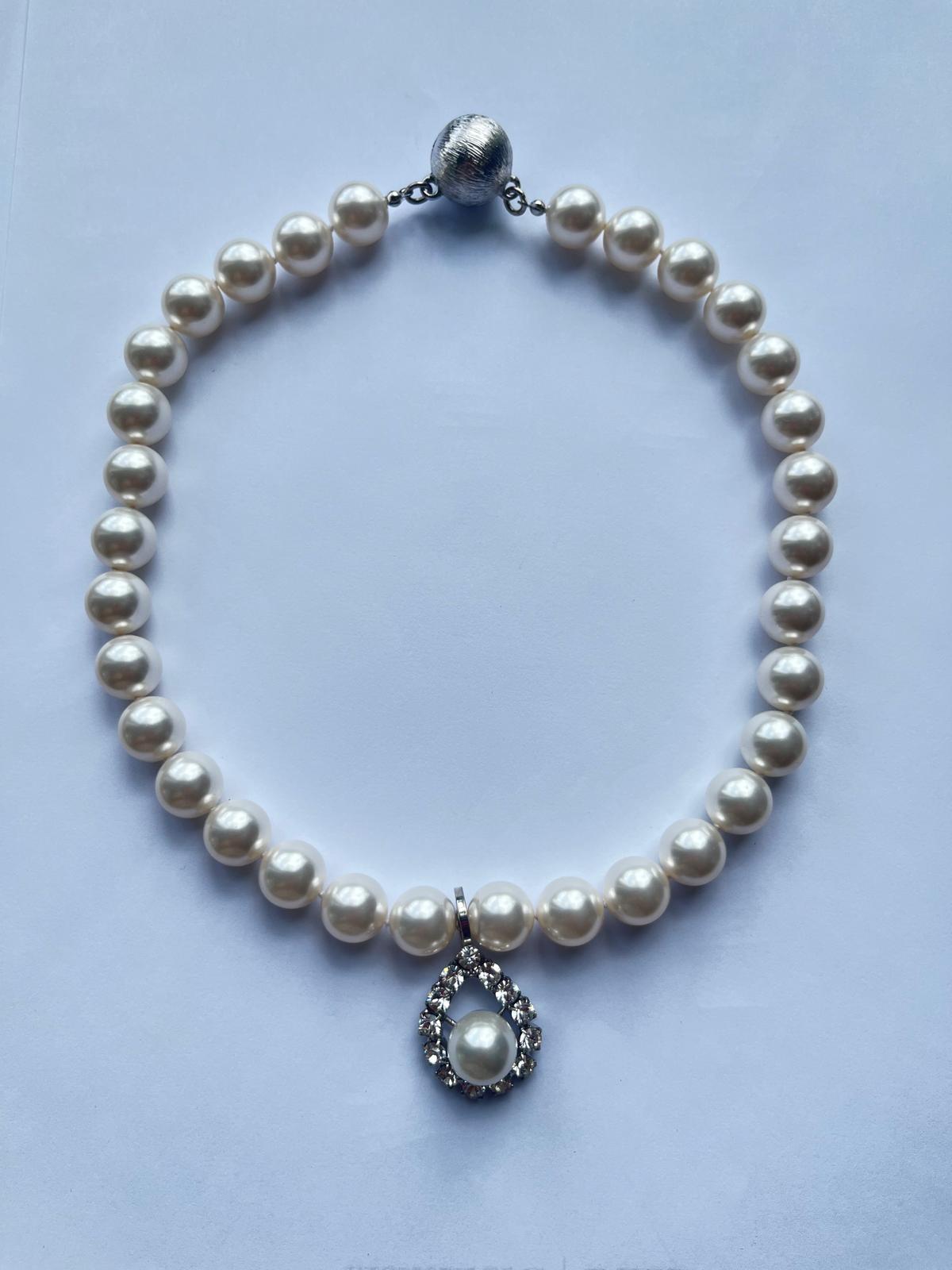 6089 Vintage Swarovski Kristallen Perlenkette 44cm