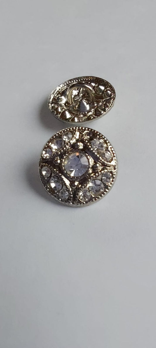 4007 Knöpfe mit Swarovski Kristallen 12mm