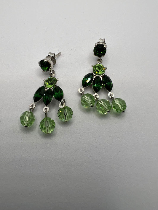 30443 Vintage Swarovski Kristallen Ohrhänger 30mm