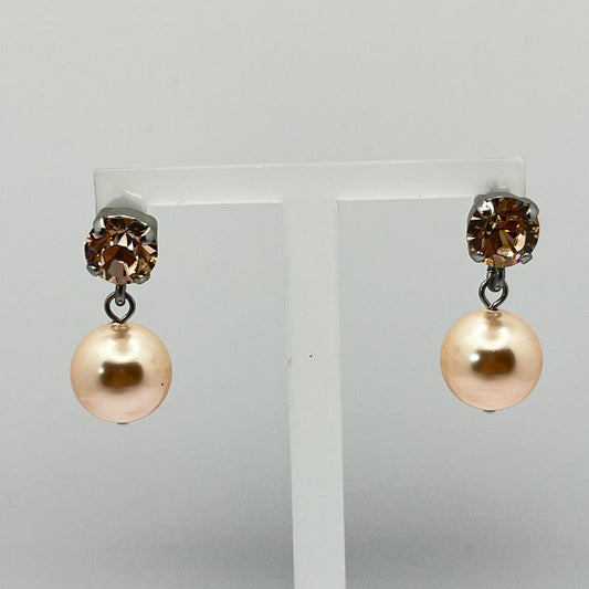 30742 Vintage Swarovski Kristallen Ohrstecker 25mm