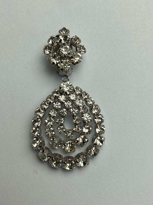 30456 Vintage Swarovski Kristallen Ohrclip 68mm