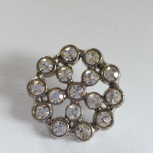 4150 Knopfe mit Swarovski Kristallen 21mm