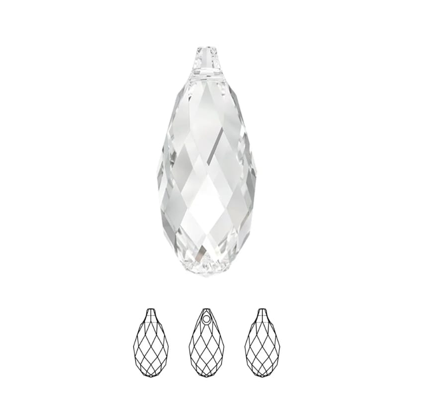 Swarovski® Anhänger Briolette Crystal 13x6.5mm