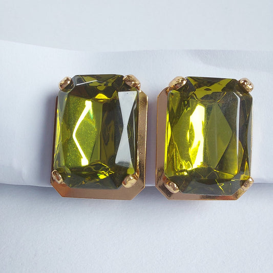 3731 Vintage-Brosche und Ohrclips, besetzt mit Swarovski-Kristallen und Camee-Cabochon 20x16mm
