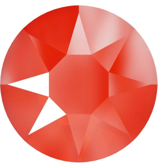 Swarovski® Nail Crystals Flat Rund Electric Orange SS20