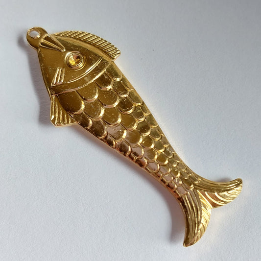 5580 Vintage Fisch Anhänger 48mm