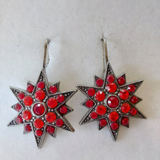 3827 Vintage Earring mit Swarovski Crystals