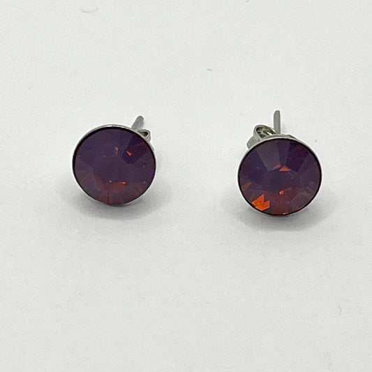 30696 Vintage Swarovski Kristallen Ohrhanger 8mm