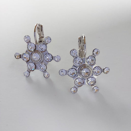 3302 Vintage-Ohrringe mit Swarovski Pearls 23mm