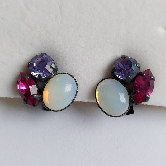 3143 Vintage Swarovski Kristallen Ohrringe 15mm