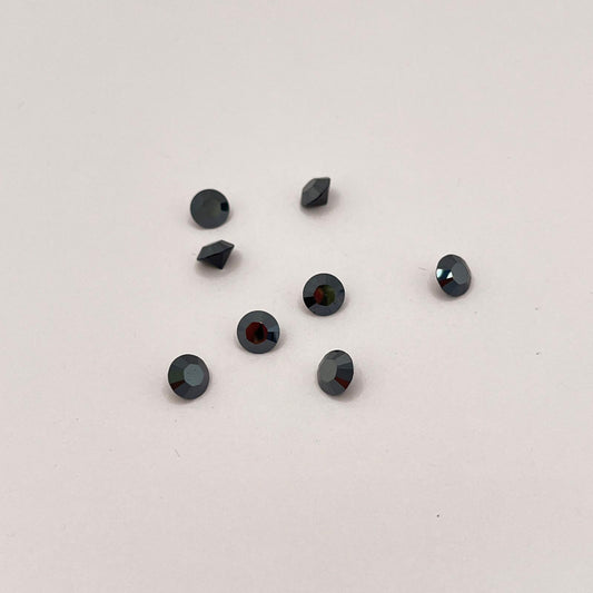 Swarovski® Chaton Jet Hematite Unfoiled SS29