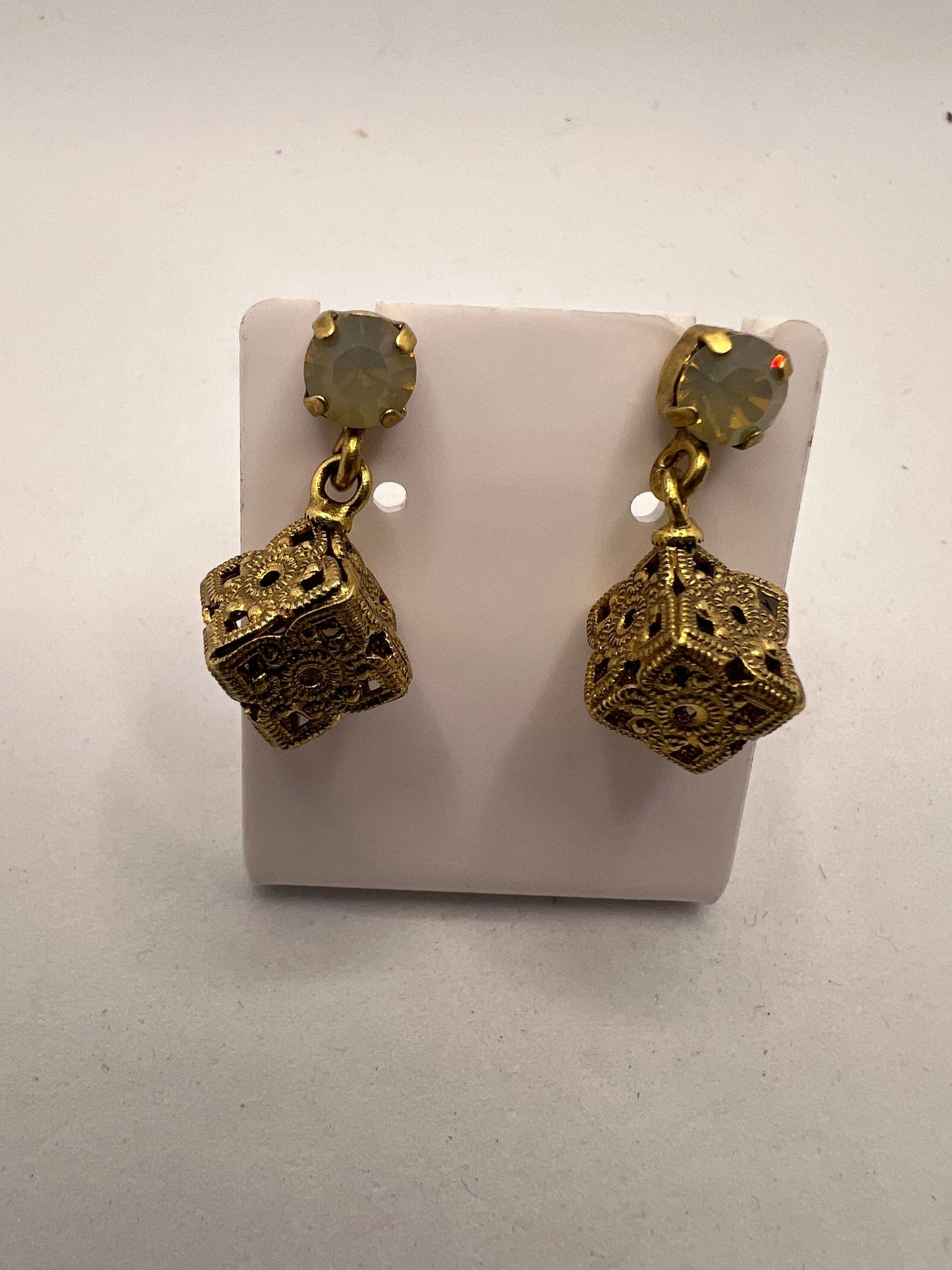 30598 Vintage Swarovski Kristallen Ohrhanger 8mm