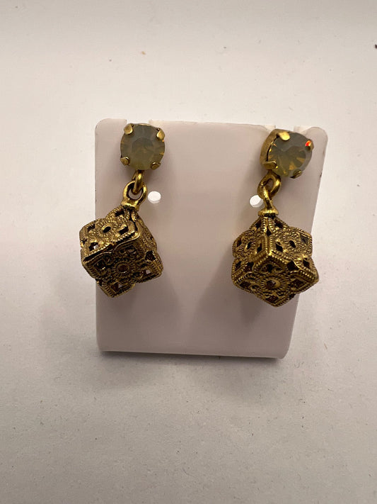 30598 Vintage Swarovski Kristallen Ohrhanger 8mm