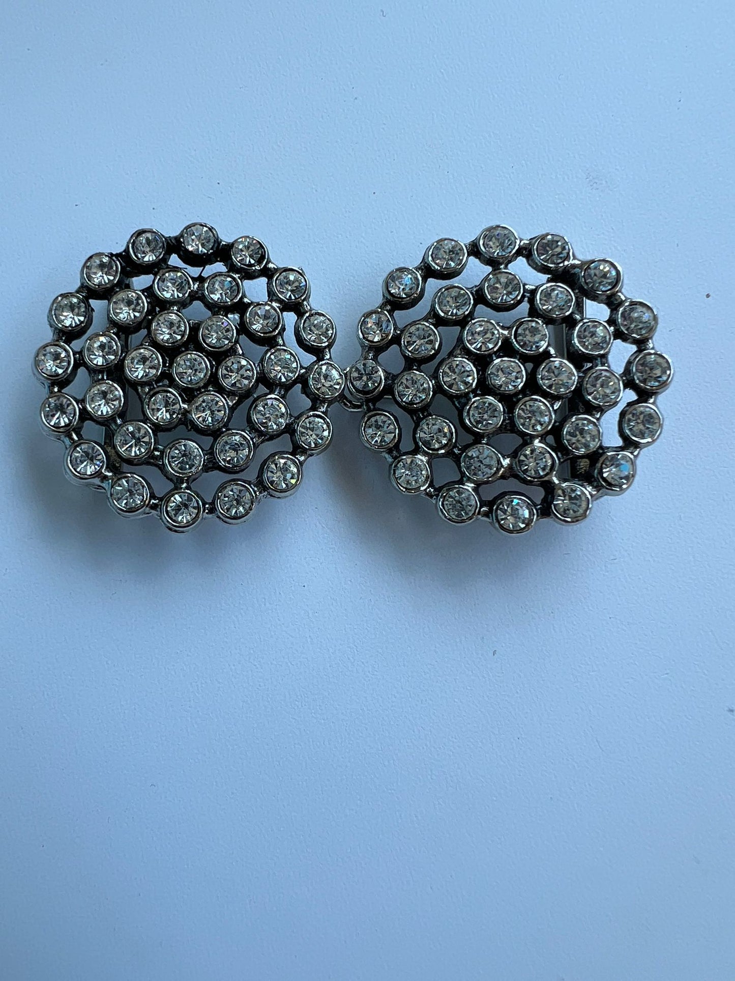 2303 Vintage Swarovski Kristallen Gürtelschnalle 66mm