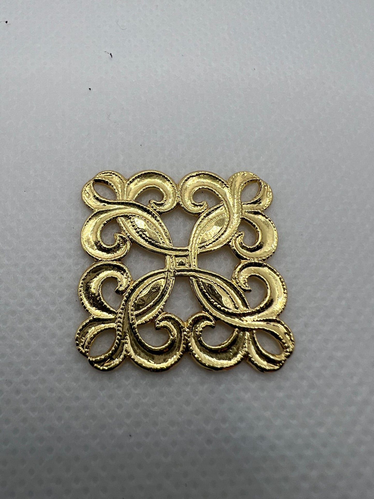 5863 Vintage Rhodium Filigren Schmuckzubehör 25mm