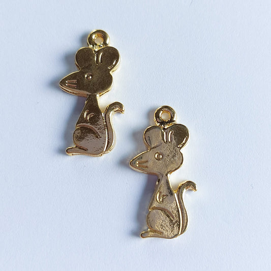 5601 Vintage Maus Anhänger 25mm