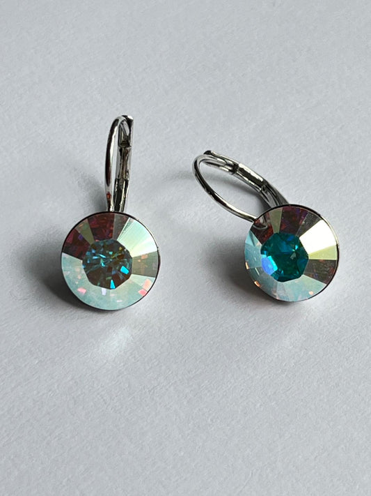3119 Vintage Swarovski Kristallen Ohrhänger 9mm
