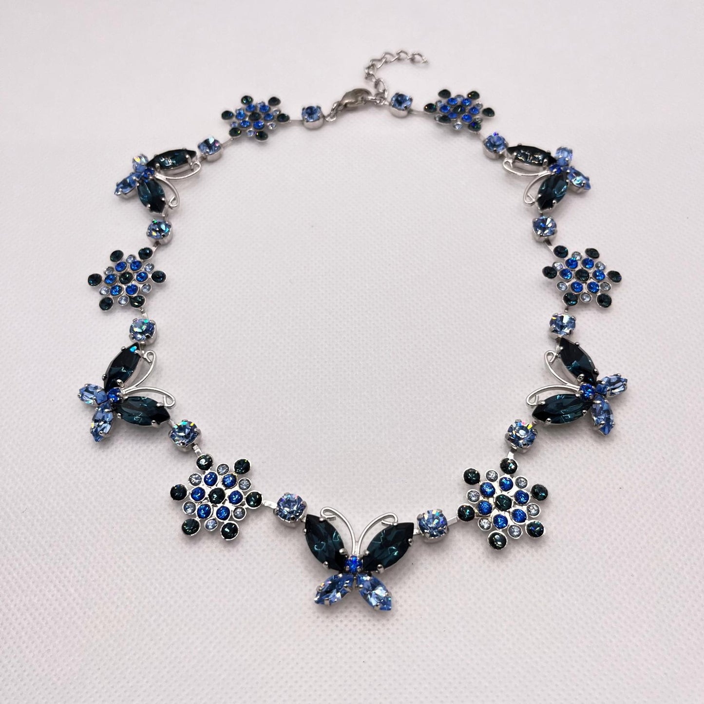 6265 Vintage Swarovski Kristallen Halsketten 39cm
