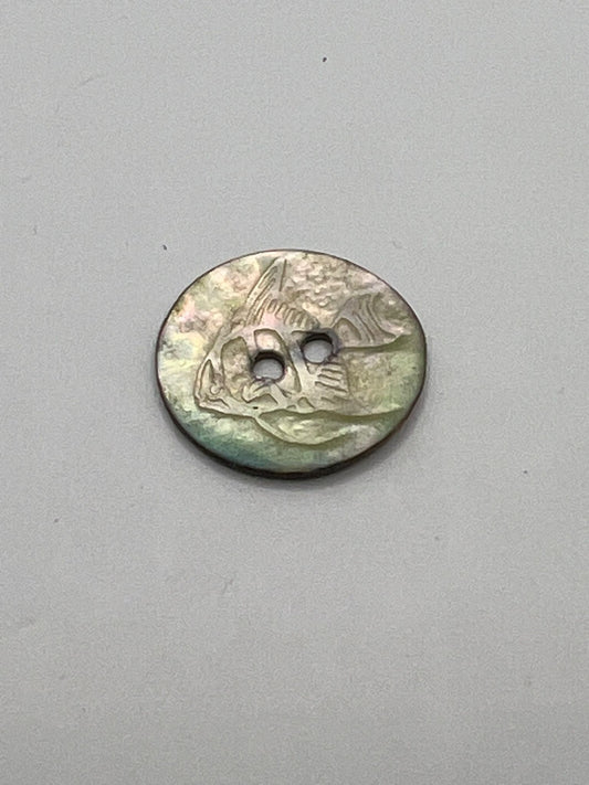 4793 Vintage Perlmutt Knopf 19mm