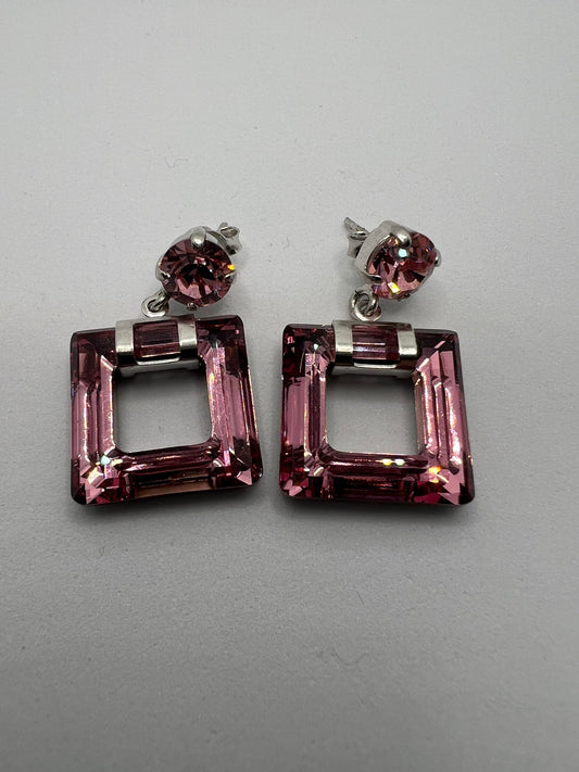 30438 Vintage Swarovski Kristallen Ohrhänger 20mm