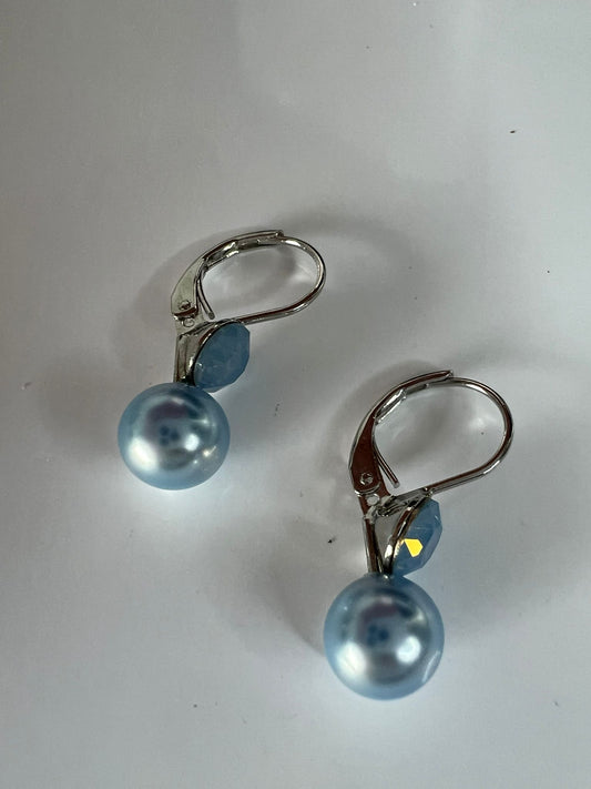 30412 Vintage Swarovski Kristallen Ohrhänger 7mm