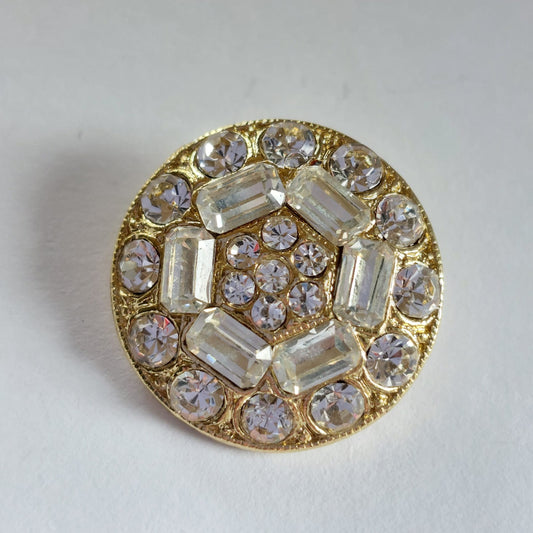 4144 Knopfe mit Swarovski Kristallen 20mm