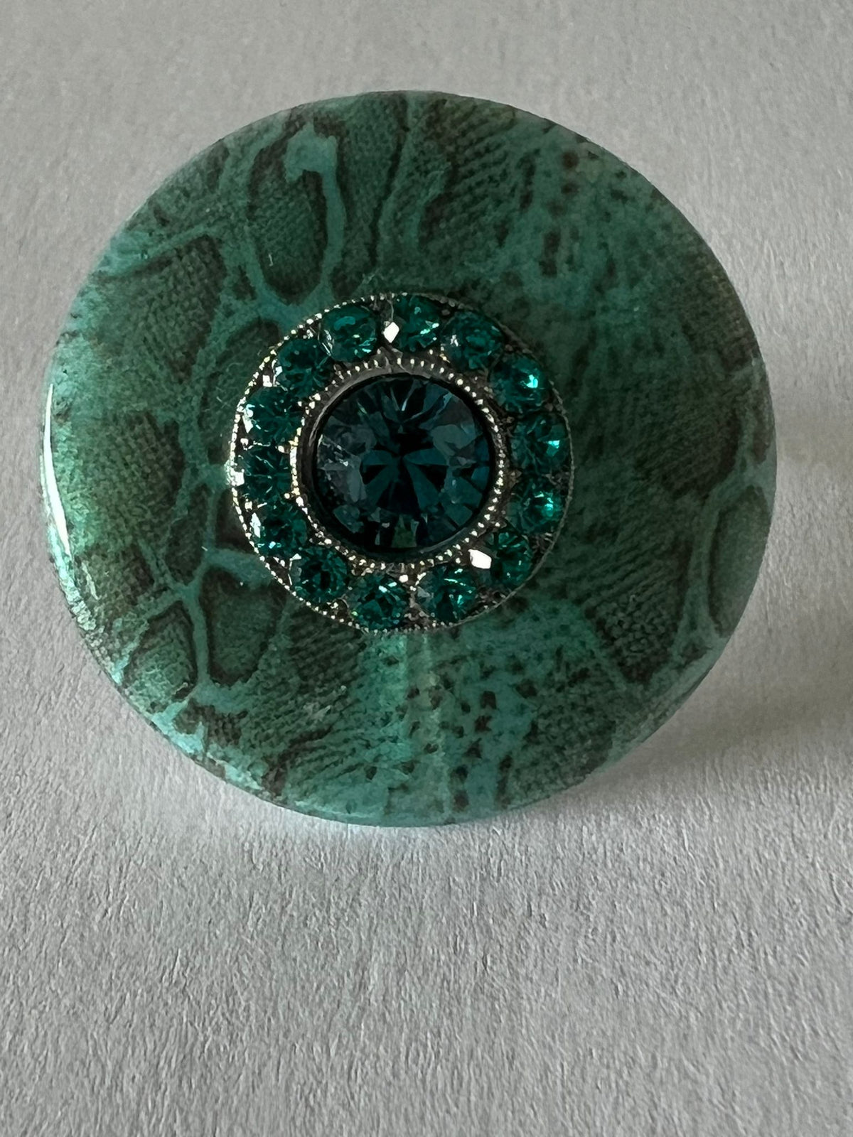 9723 Vintage Swarovski Kristallen Ring 27mm