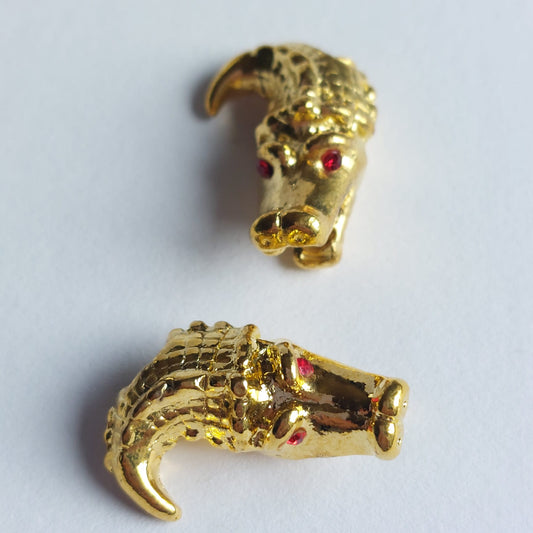 Anhänger Edelstahl Alligator 12×8mm