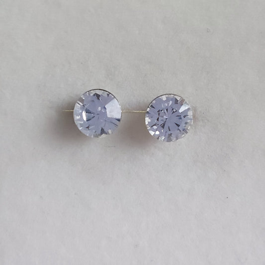 3176 Vintage-Ohrringe mit Swarovski Kristallen 6mm