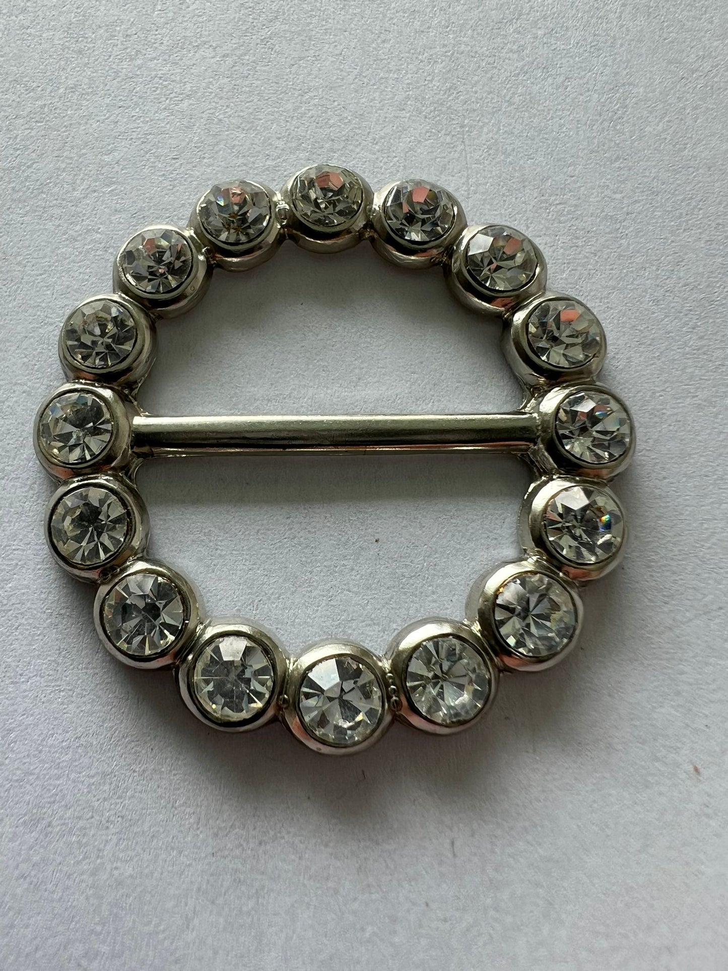 2273 Vintage Swarovski Kristallen Schalhalter 37mm