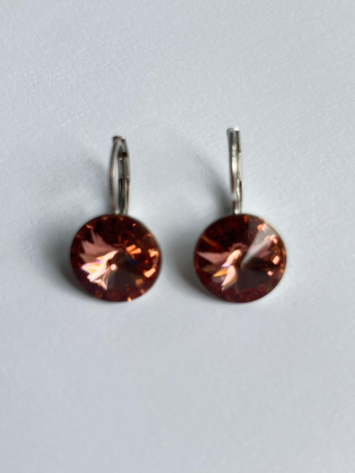 3110 Vintage Swarovski Kristallen Ohrhänger 9mm