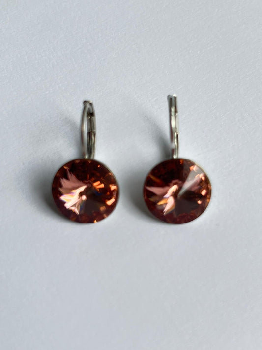 3110 Vintage Swarovski Kristallen Ohrhänger 9mm