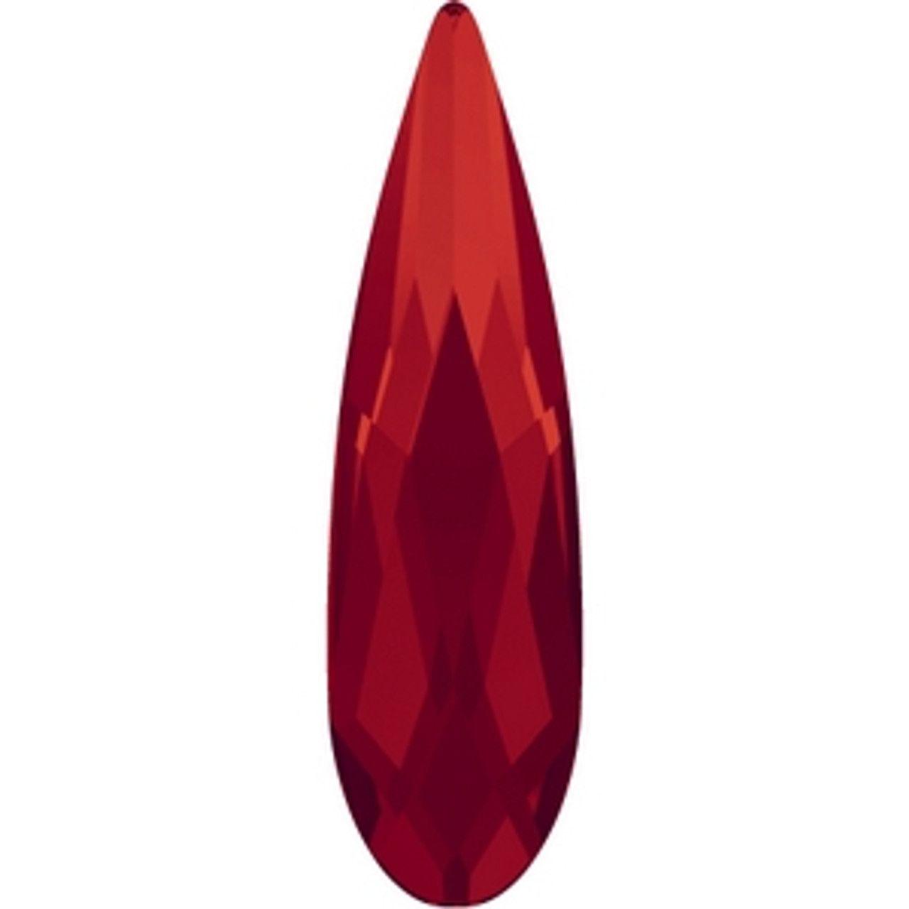 Swarovski® Flatback Hotfix Raindrop Light Siam 10x2.8mm