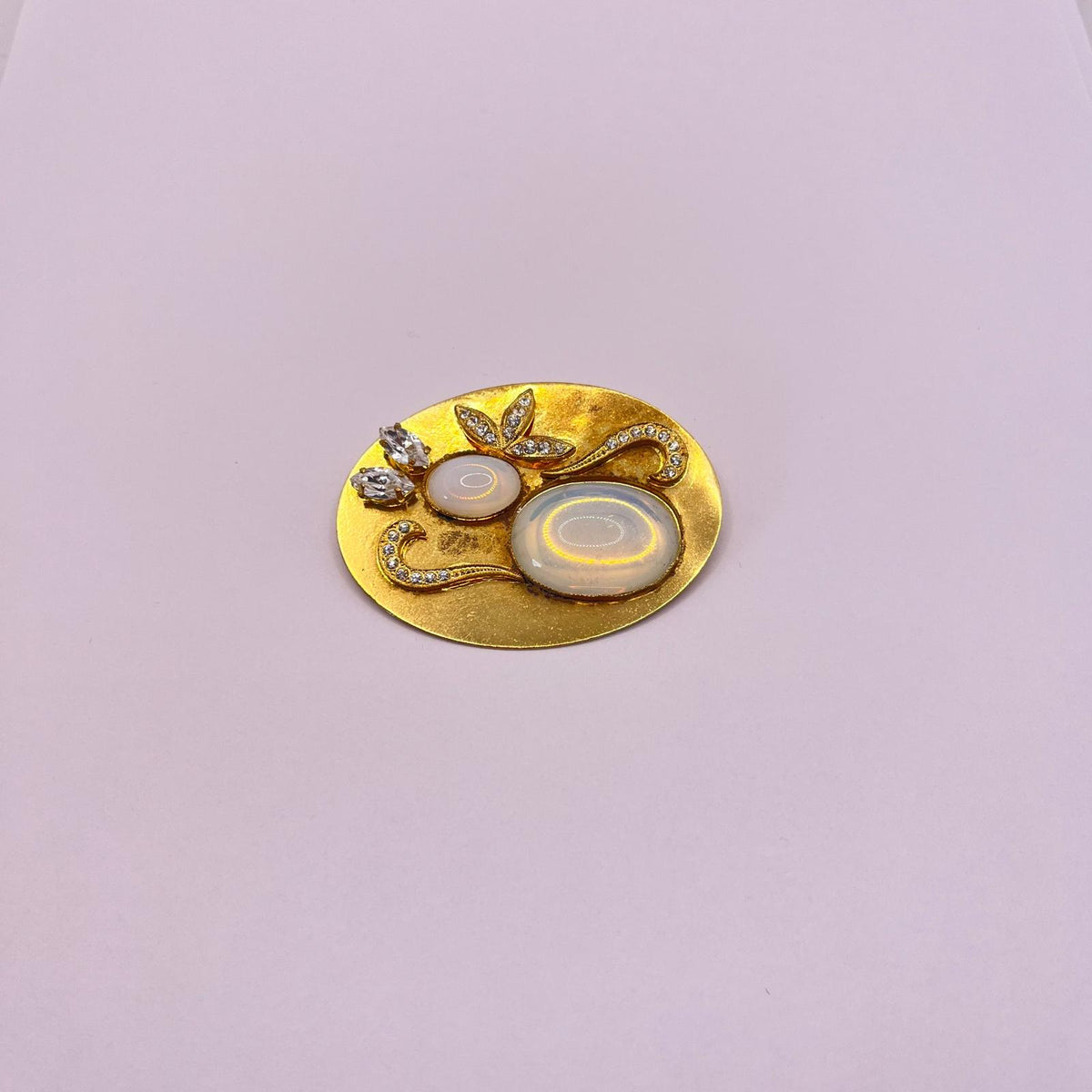 8877 Vintage Swarovski Kristallen Brosche 57mm