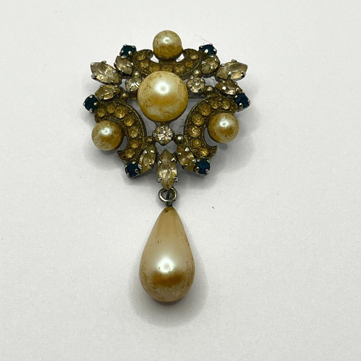 8829 Vintage Cabochon Brosche 57mm