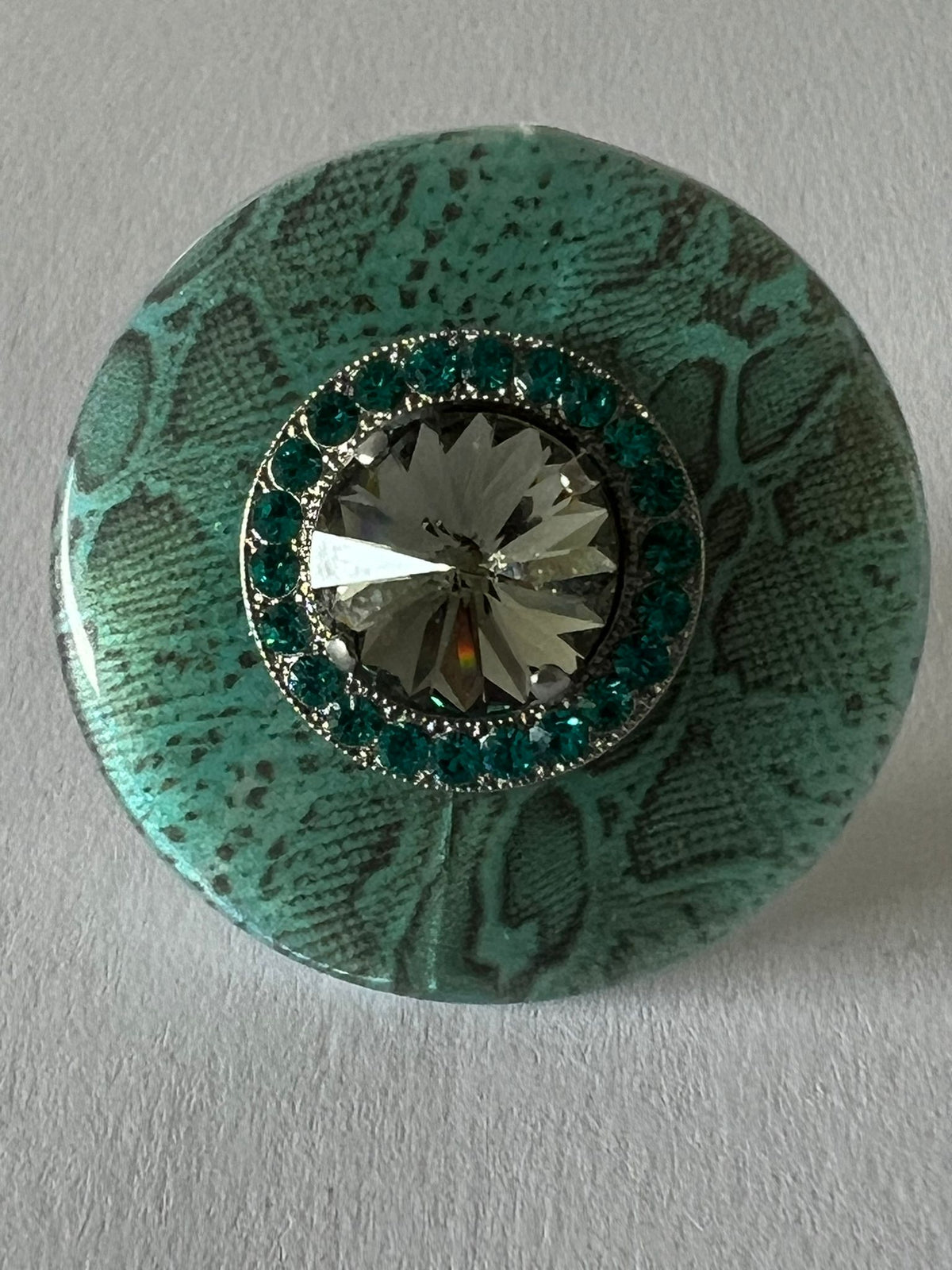 9724 Vintage Swarovski Kristallen Ring 27mm