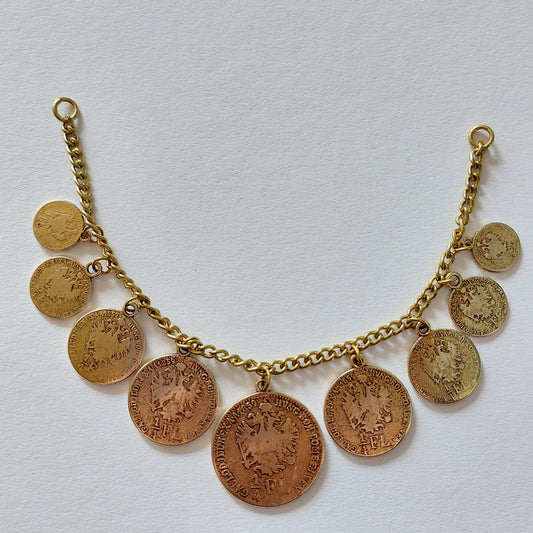 Vintage Medallion Trachten Schmuck 17cm