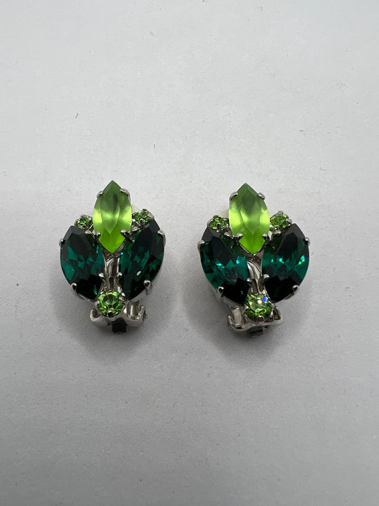 30545 Vintage Swarovski Kristallen Ohrclip 24mm