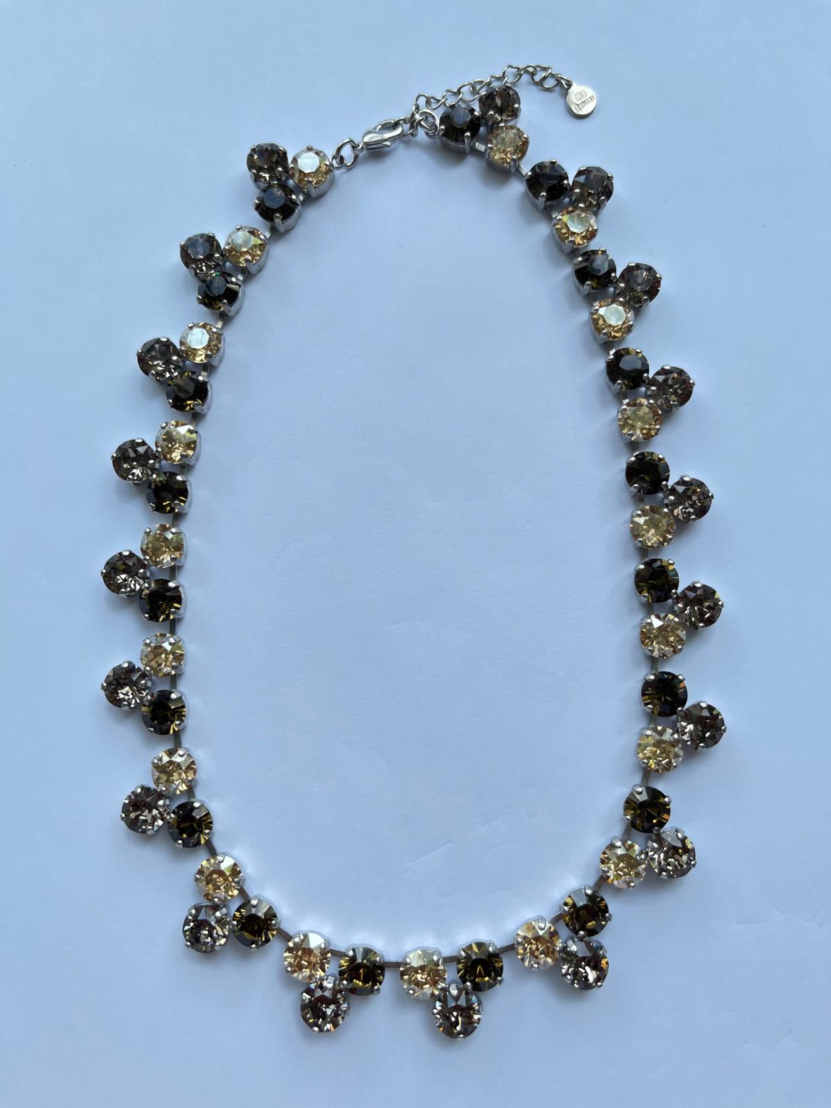6129 Vintage Swarovski Kristallen Rivière Halskette 41mm