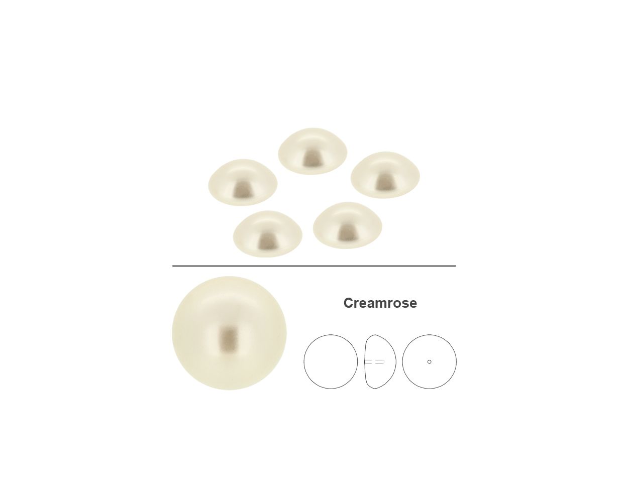 Swarovski® Pearls Halbperlen Set 6mm