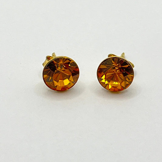 30695 Vintage Swarovski Kristallen Ohrhanger 8mm