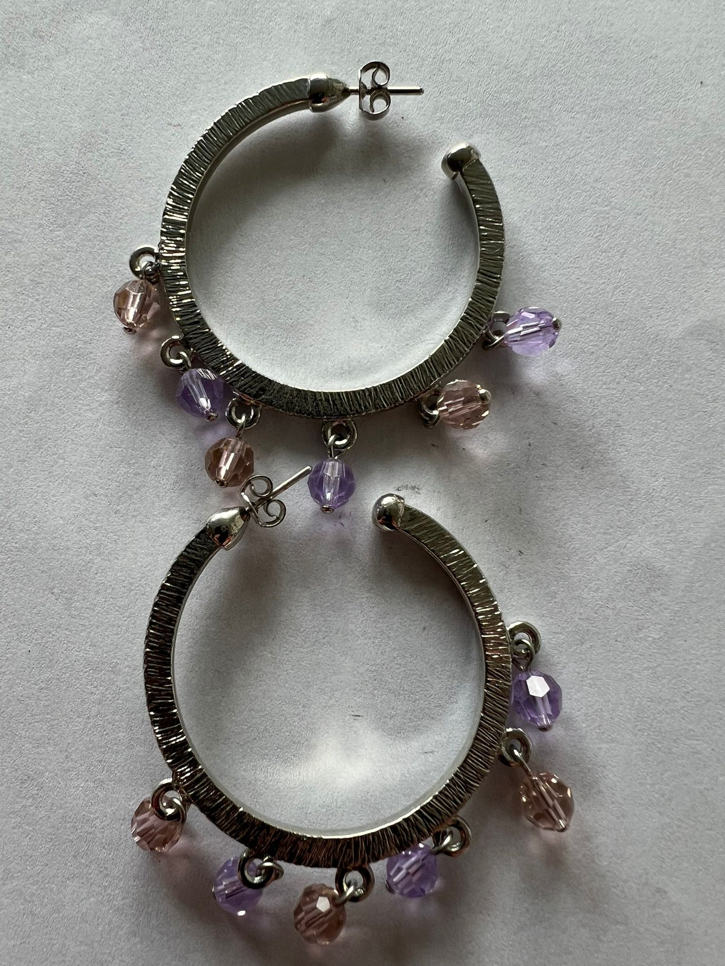 3123 Vintage Swarovski Kristallen Creolen Ohrringe 40mm