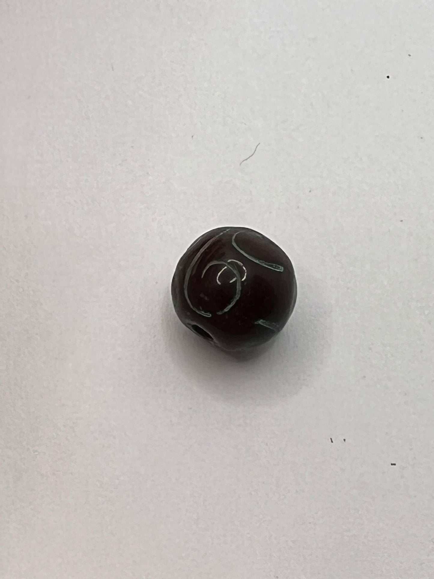 59516 Vintage Glasperle 9mm
