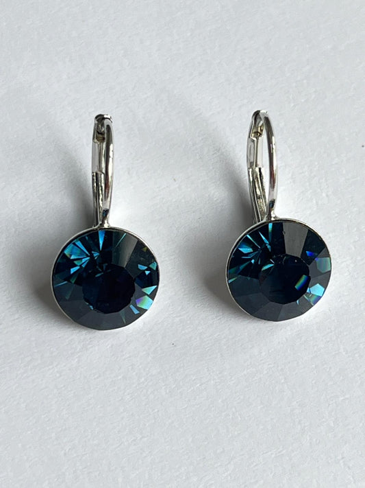 3115 Vintage Swarovski Kristallen Ohrhänger 9mm
