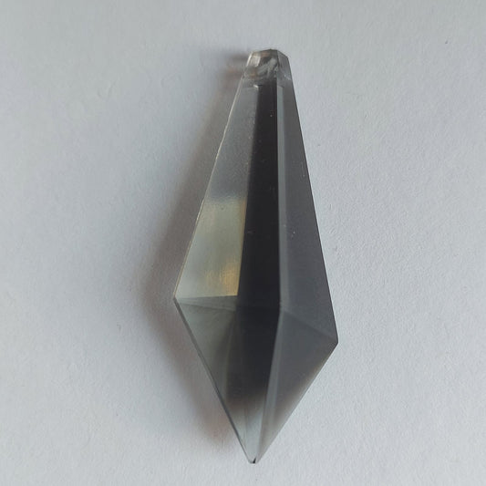 5543 Vintage Crystal Poly Spike Anhänger Silver Shade 50mm