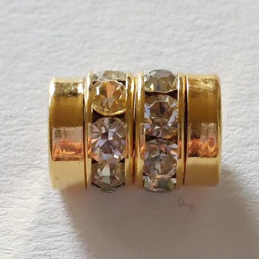 5103 Vintage Perle Zwischenteil Mit Swarovski Kristallen 11,7×7,8mm