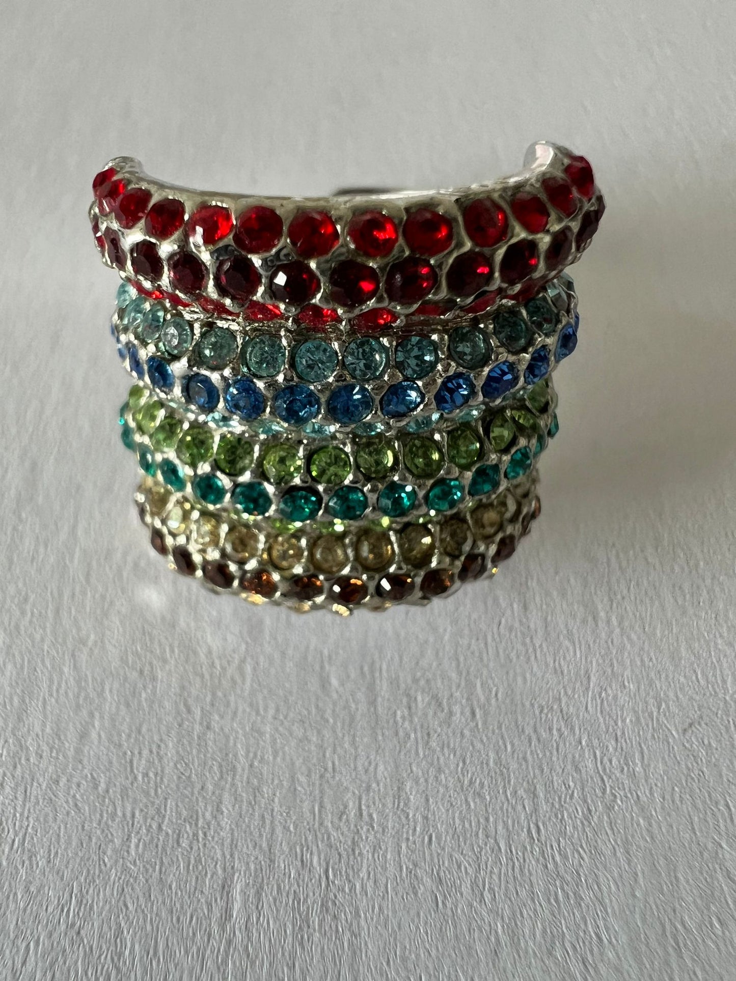 9708 Vintage Swarovski Kristallen Ring 19mm