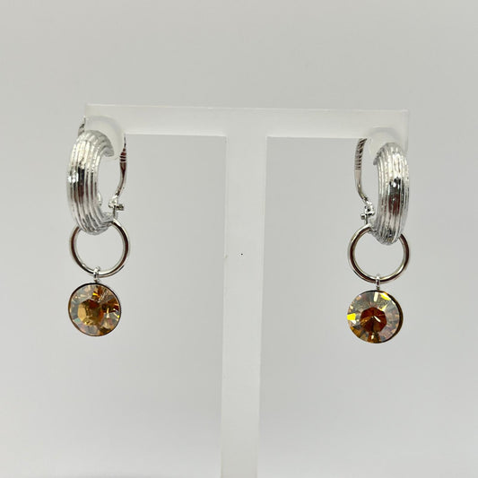 30714 Vintage Swarovski Kristallen Ohrstecker 30mm